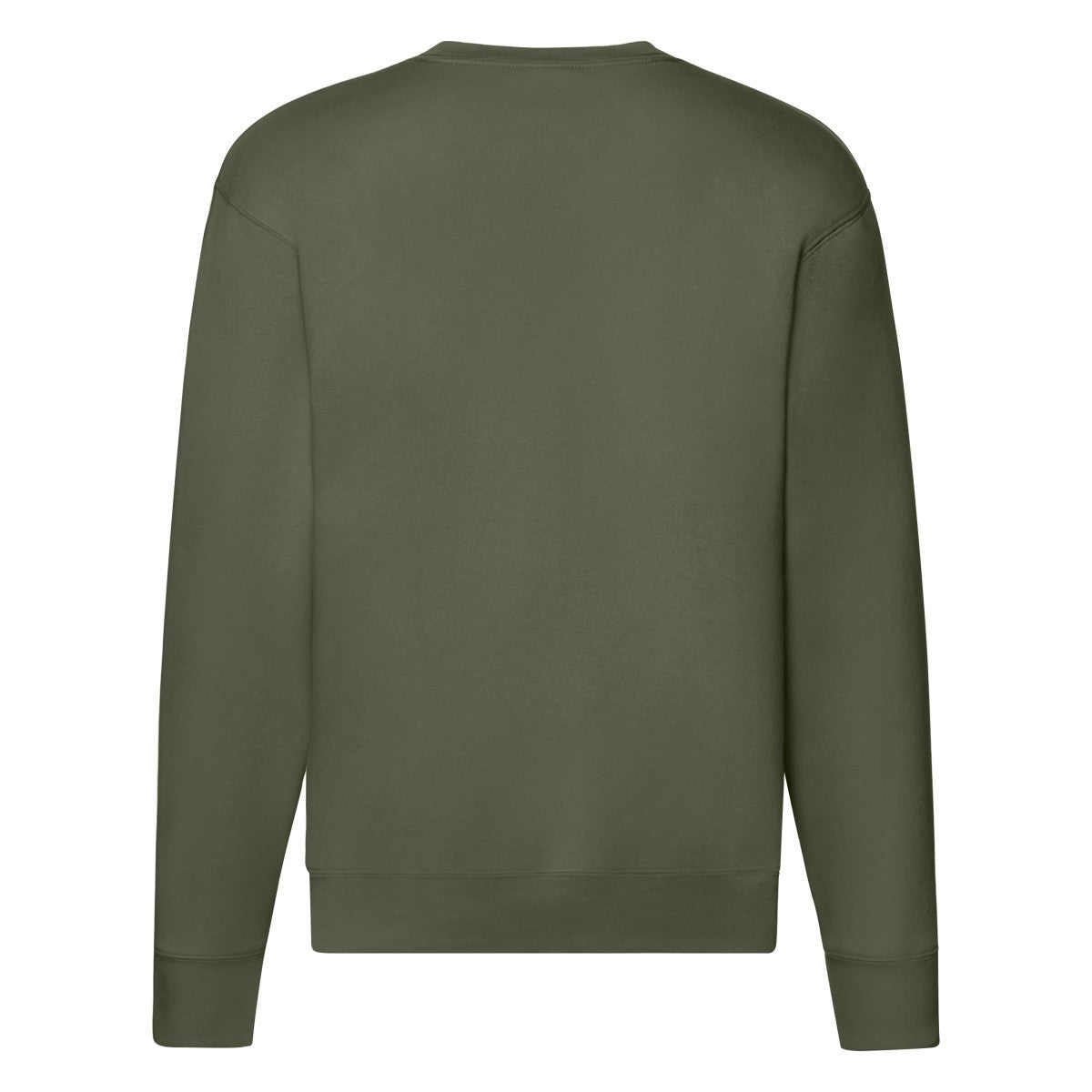 Classic Olive - Back - Fruit of the Loom Mens Premium Set-in Sweatshirt
