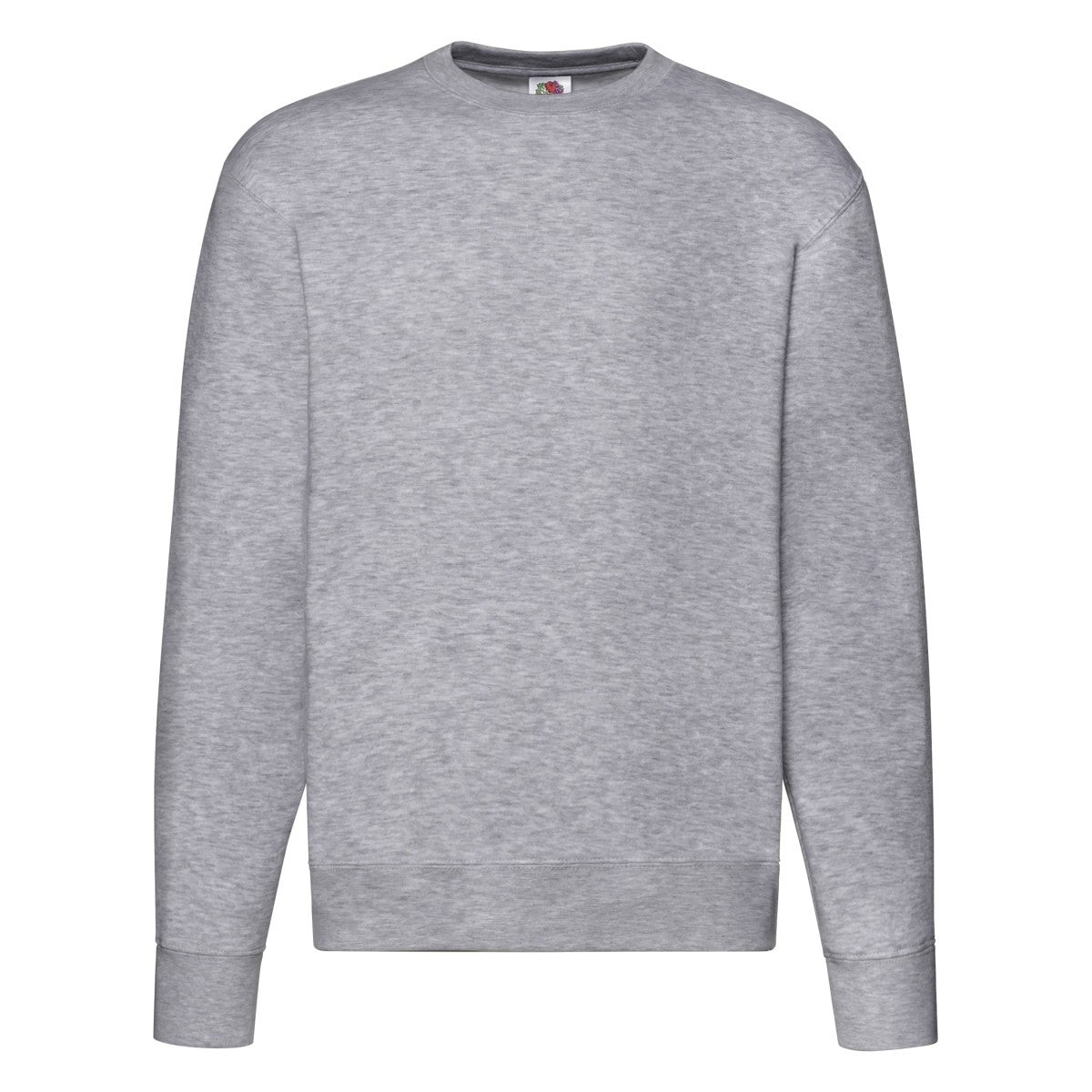 Heather Grey - Front - Fruit of the Loom Mens Premium Set-in Sweatshirt