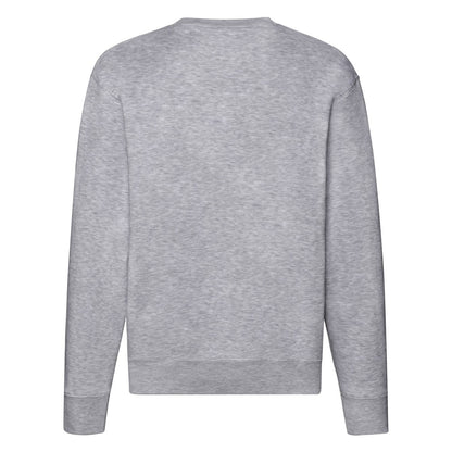 Heather Grey - Back - Fruit of the Loom Mens Premium Set-in Sweatshirt