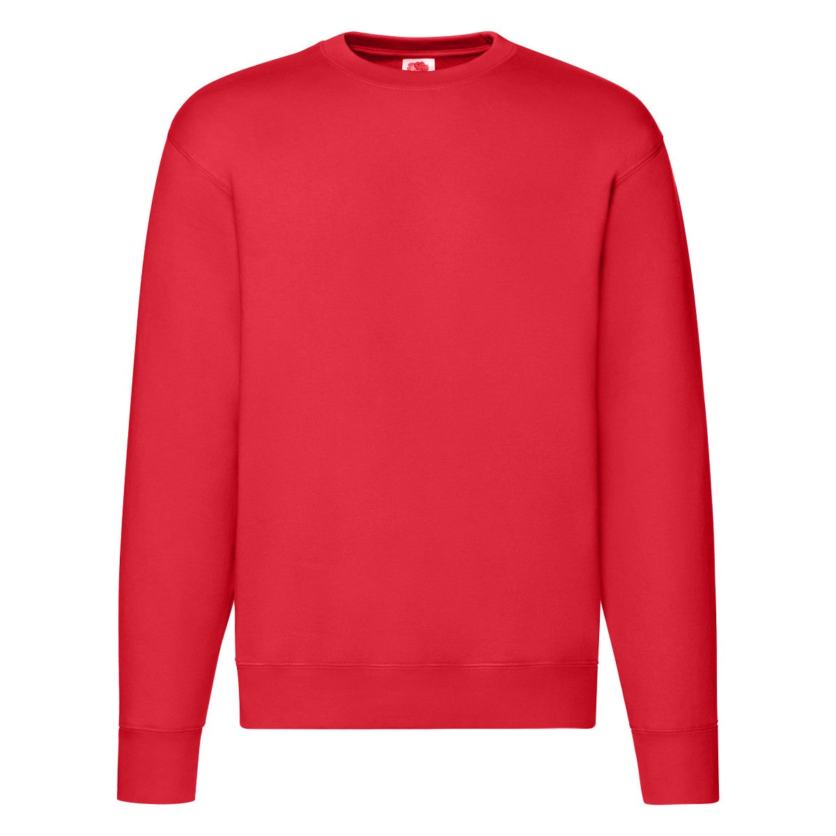 Red - Back - Fruit of the Loom Mens Premium Set-in Sweatshirt