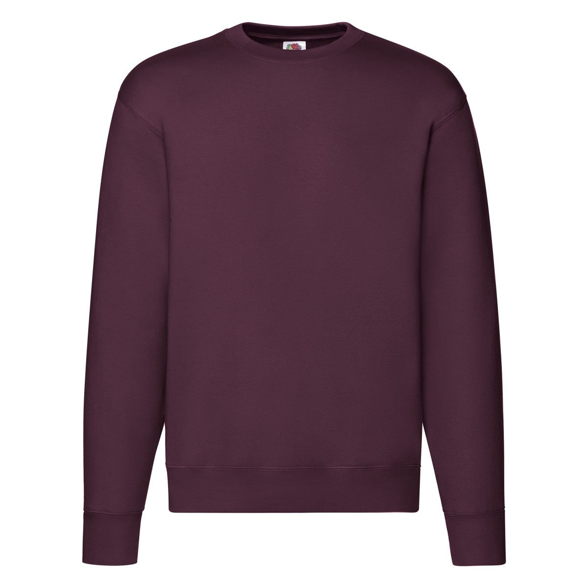Burgundy - Front - Fruit of the Loom Mens Premium Set-in Sweatshirt