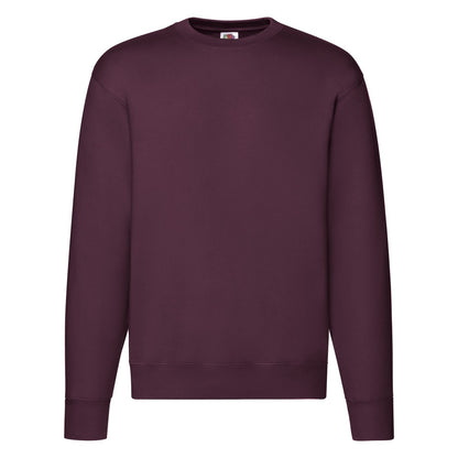 Burgundy - Front - Fruit of the Loom Mens Premium Set-in Sweatshirt