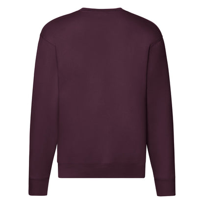 Burgundy - Back - Fruit of the Loom Mens Premium Set-in Sweatshirt