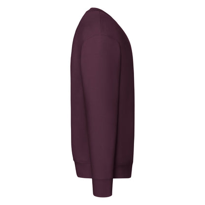 Burgundy - Side - Fruit of the Loom Mens Premium Set-in Sweatshirt