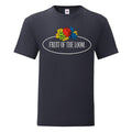 Red - Front - Fruit Of The Loom Mens Vintage Logo T-Shirt