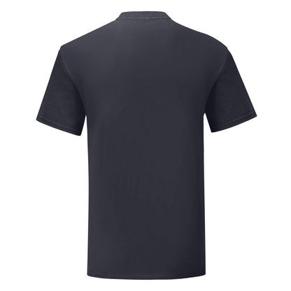 Red - Back - Fruit Of The Loom Mens Vintage Logo T-Shirt