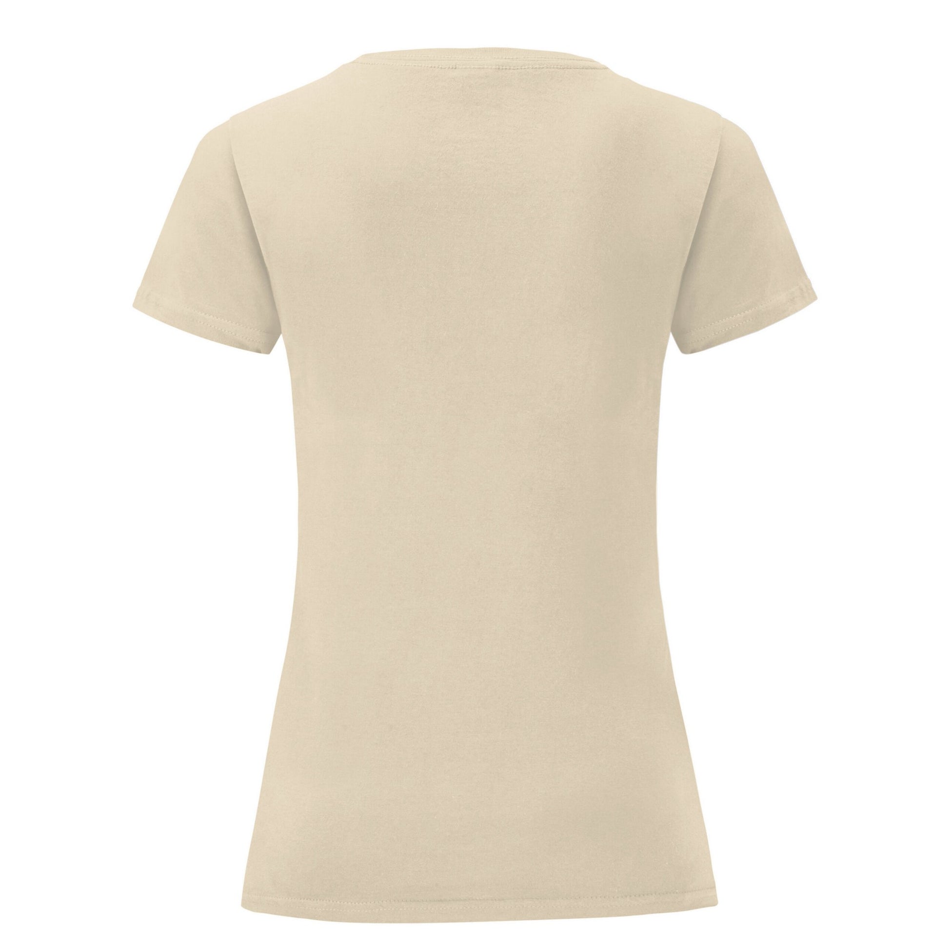 Natural - Back - Fruit of the Loom Womens-Ladies Iconic 150 T-Shirt