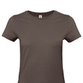 Brown - Back - B&C Womens-Ladies #E190 T-Shirt