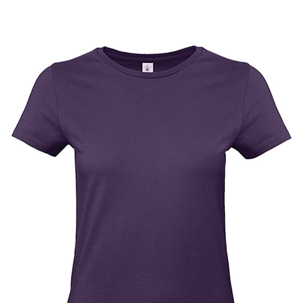 Radiant Purple - Back - B&C Womens-Ladies #E190 T-Shirt