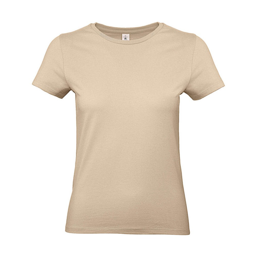 Sand - Front - B&C Womens-Ladies #E190 T-Shirt