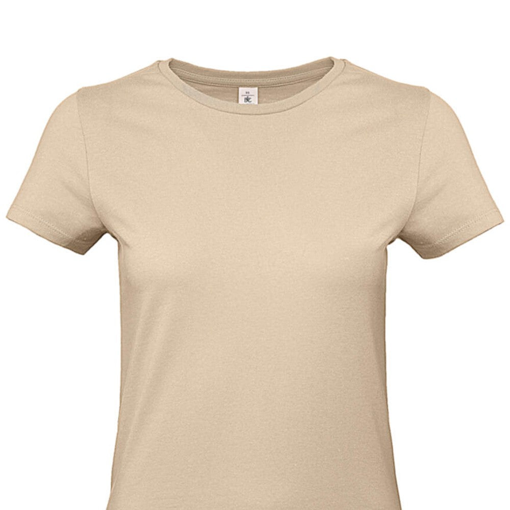 Sand - Back - B&C Womens-Ladies #E190 T-Shirt