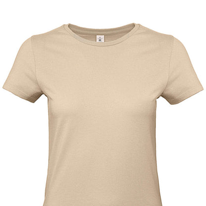 Sand - Back - B&C Womens-Ladies #E190 T-Shirt