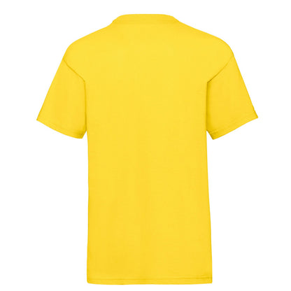 Sunflower - Back - Fruit of the Loom Childrens-Kids Valueweight Plain T-Shirt