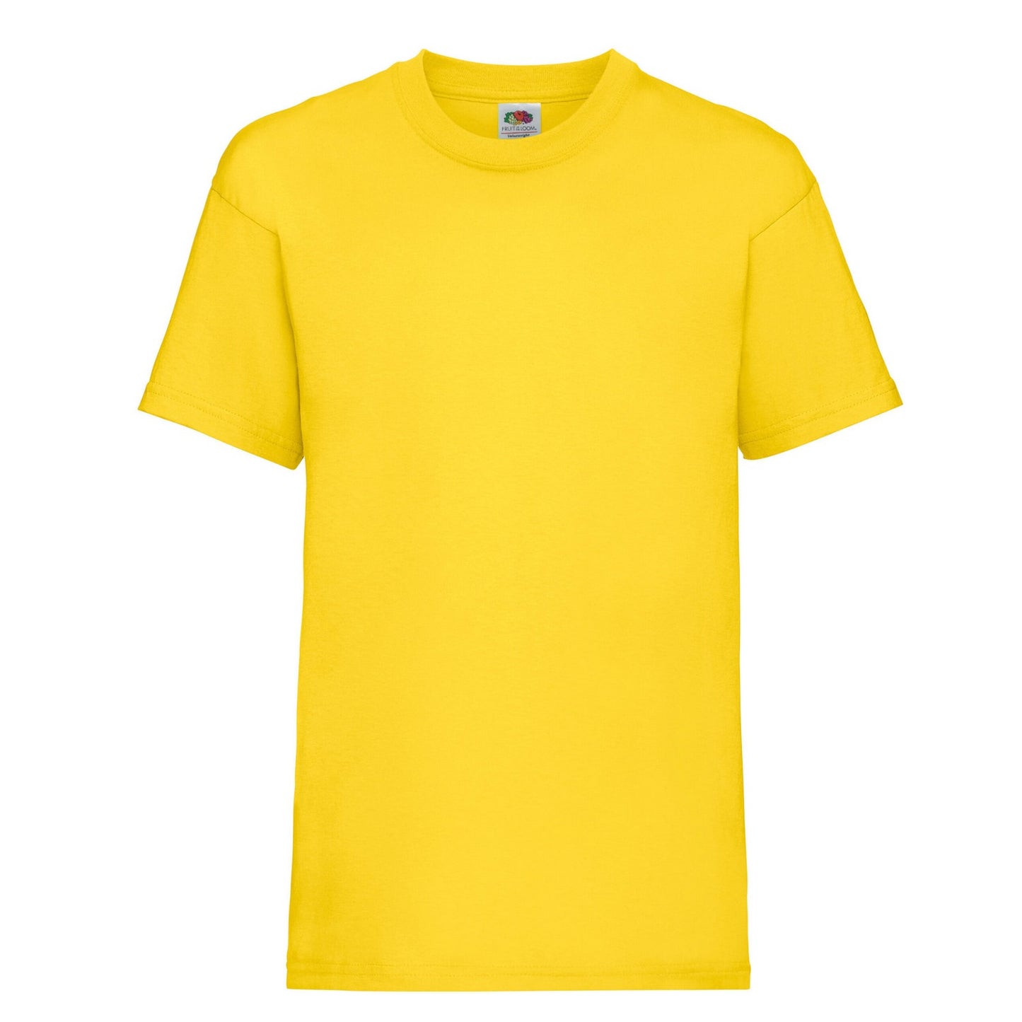 Sunflower - Front - Fruit of the Loom Childrens-Kids Valueweight Plain T-Shirt