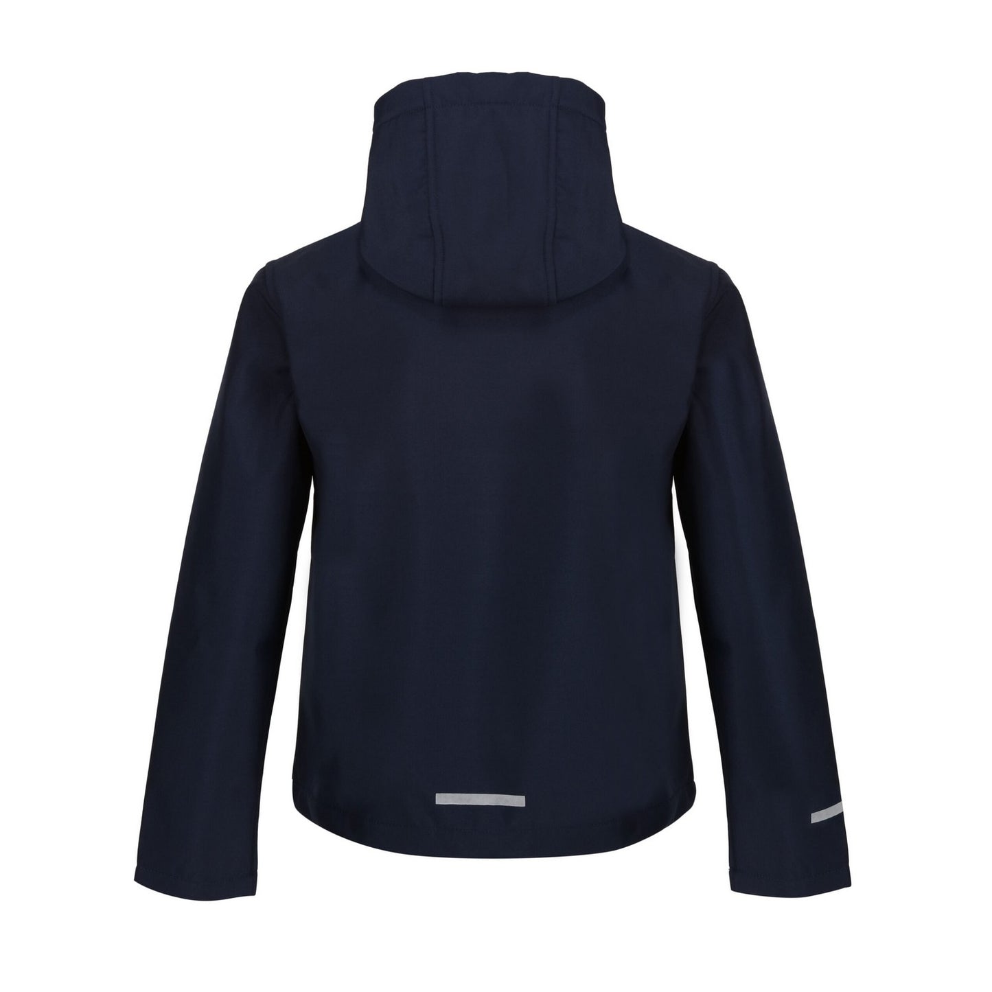 Navy-Royal Blue - Back - Regatta Childrens-Kids Ablaze 3 Layer Hooded Soft Shell Jacket