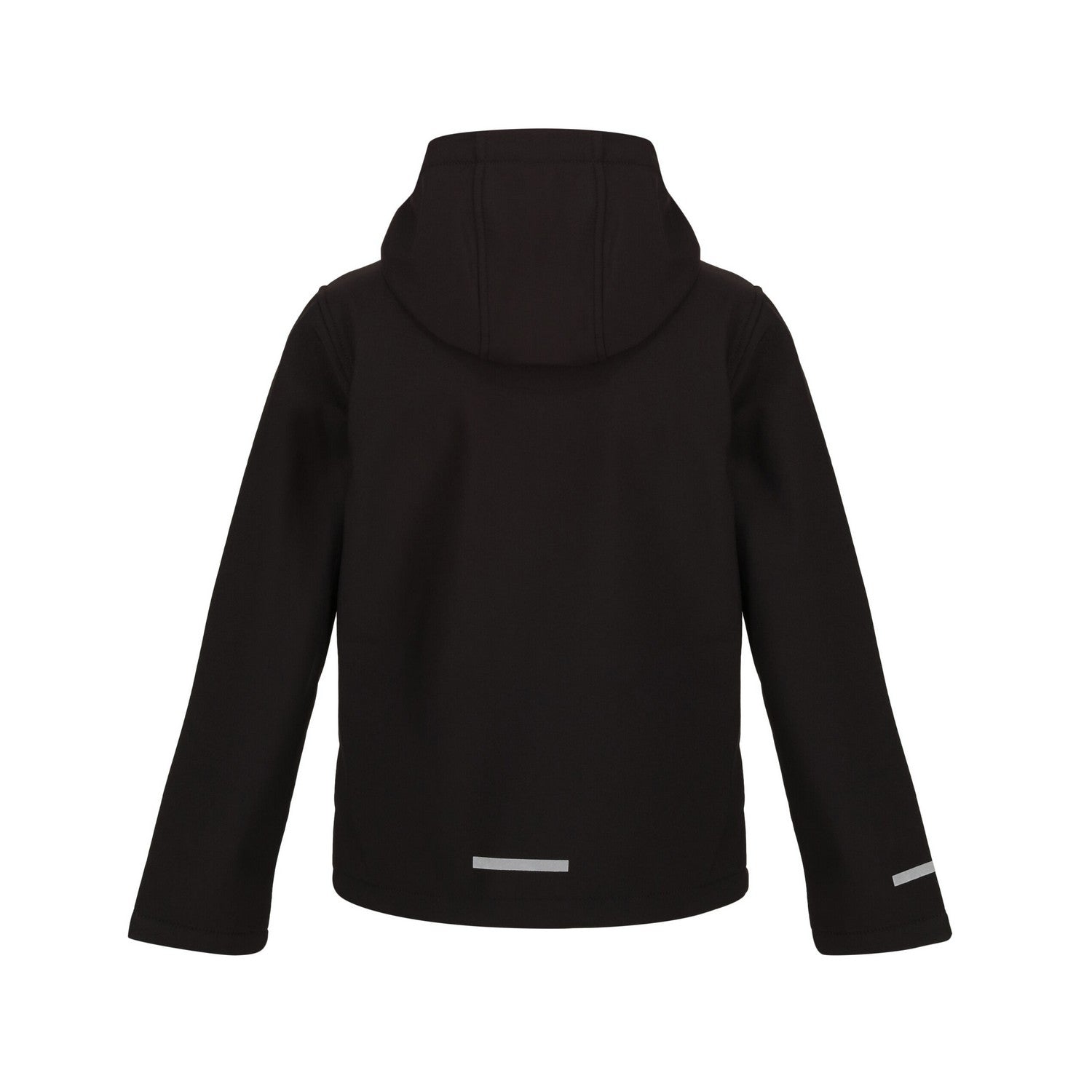 Black-Classic Red - Back - Regatta Childrens-Kids Ablaze 3 Layer Hooded Soft Shell Jacket