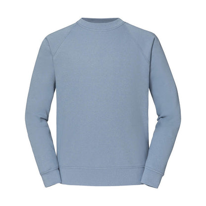 Mineral Blue - Front - Fruit of the Loom Mens Classic Raglan Sweatshirt