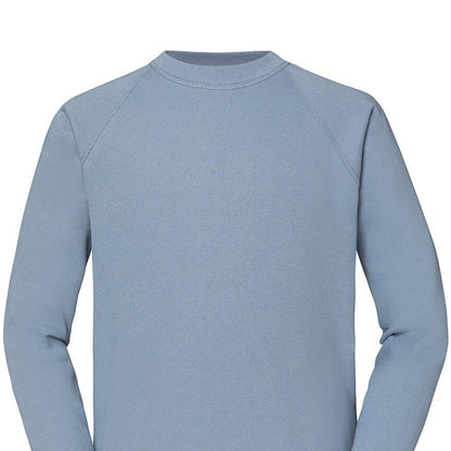 Mineral Blue - Back - Fruit of the Loom Mens Classic Raglan Sweatshirt