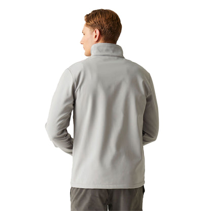 Mineral Grey-Black - Back - Regatta Mens Ascender Double Layered Soft Shell Jacket