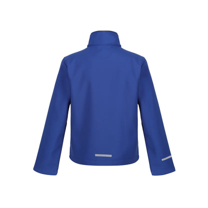 New Royal-Navy - Back - Regatta Childrens-Kids Ablaze 2 Layer Soft Shell Jacket
