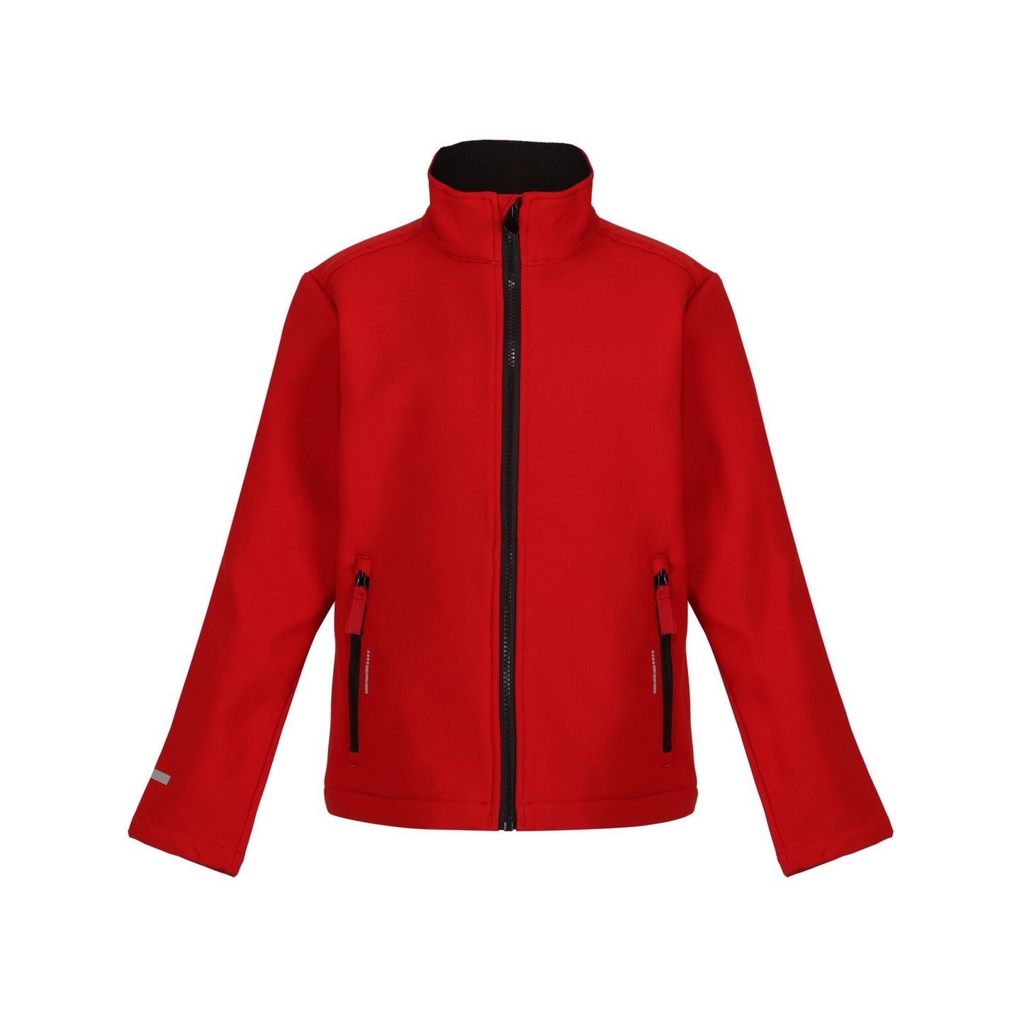 Classic Red-Black - Front - Regatta Childrens-Kids Ablaze 2 Layer Soft Shell Jacket