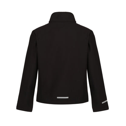 Black - Back - Regatta Childrens-Kids Ablaze 2 Layer Soft Shell Jacket