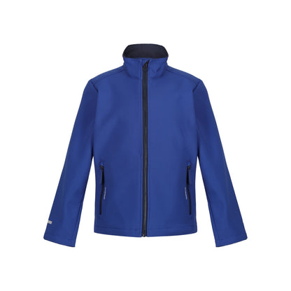 New Royal-Navy - Front - Regatta Childrens-Kids Ablaze 2 Layer Soft Shell Jacket