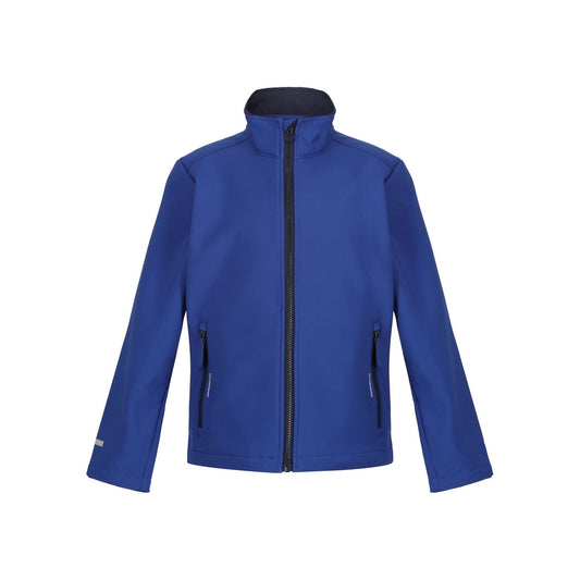 New Royal-Navy - Front - Regatta Childrens-Kids Ablaze 2 Layer Soft Shell Jacket