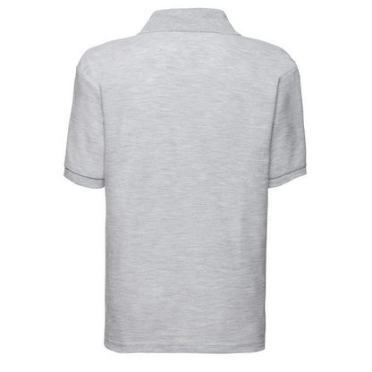 Heather Grey - Back - Fruit of the Loom Childrens-Kids 65-35 Polo Shirt