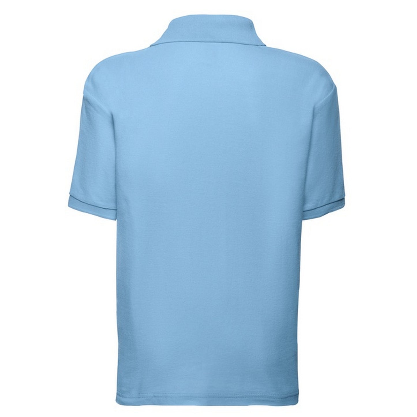 Sky Blue - Back - Fruit of the Loom Childrens-Kids 65-35 Polo Shirt