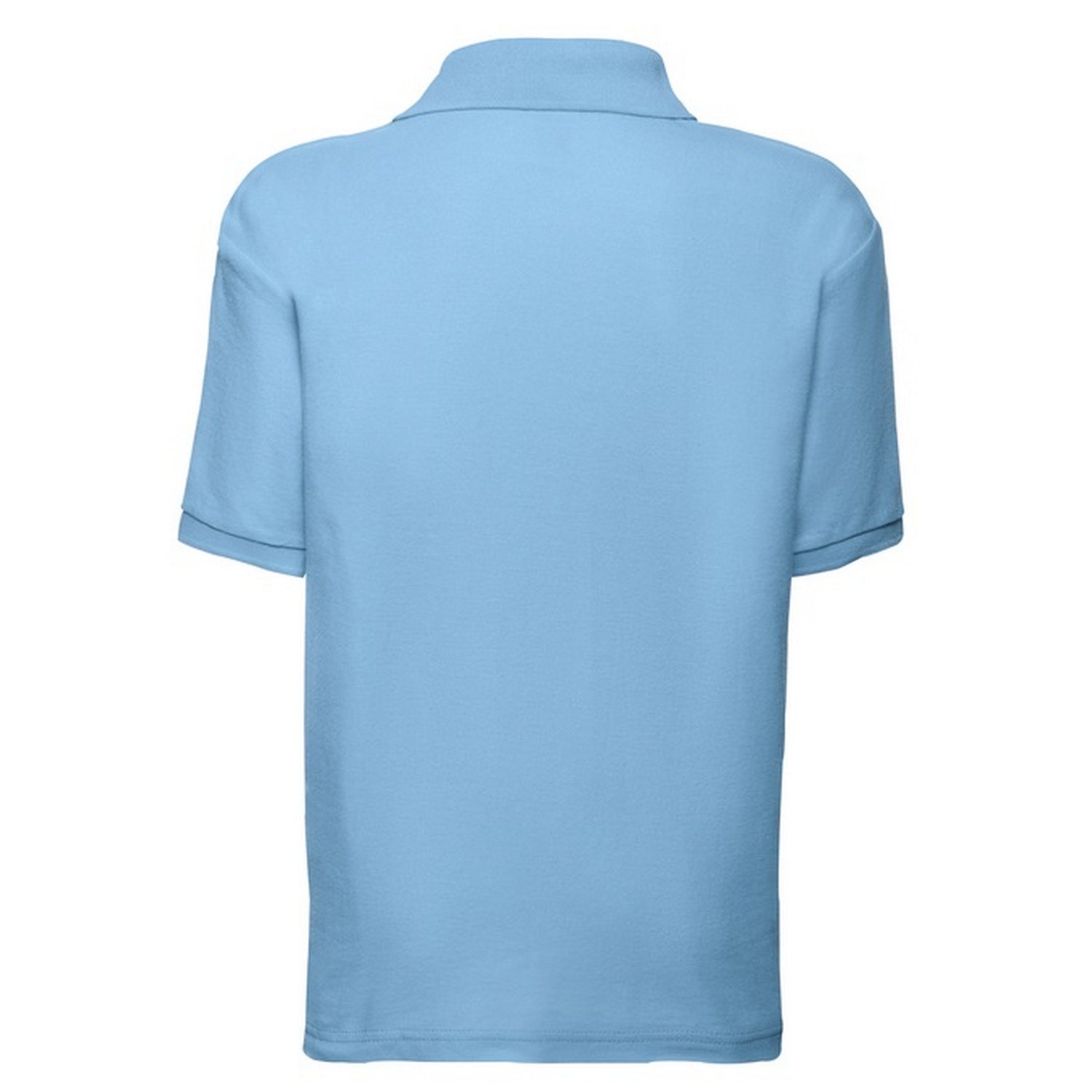 Sky Blue - Back - Fruit of the Loom Childrens-Kids 65-35 Polo Shirt