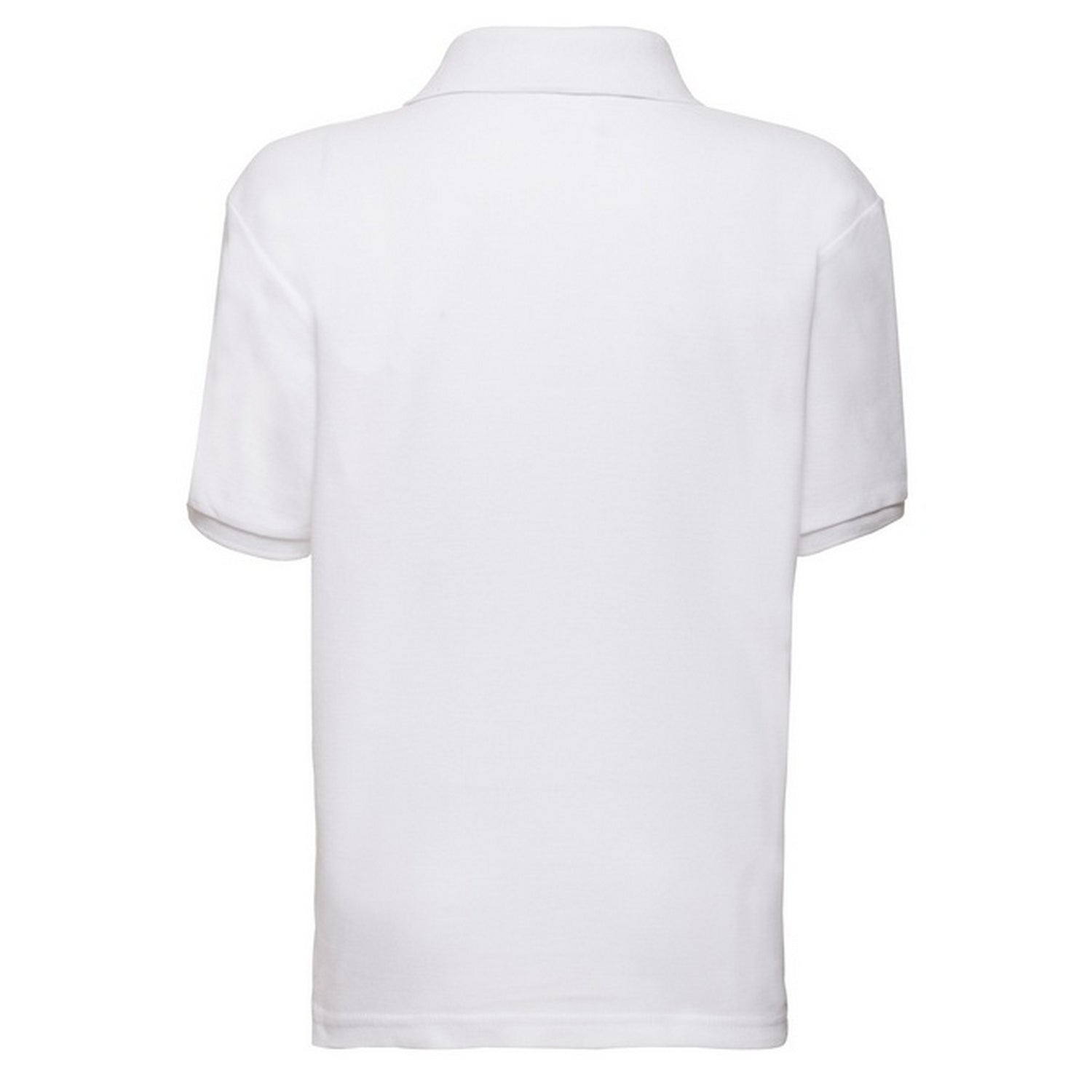 White - Back - Fruit of the Loom Childrens-Kids 65-35 Polo Shirt