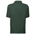 Bottle Green - Back - Fruit of the Loom Childrens-Kids 65-35 Polo Shirt