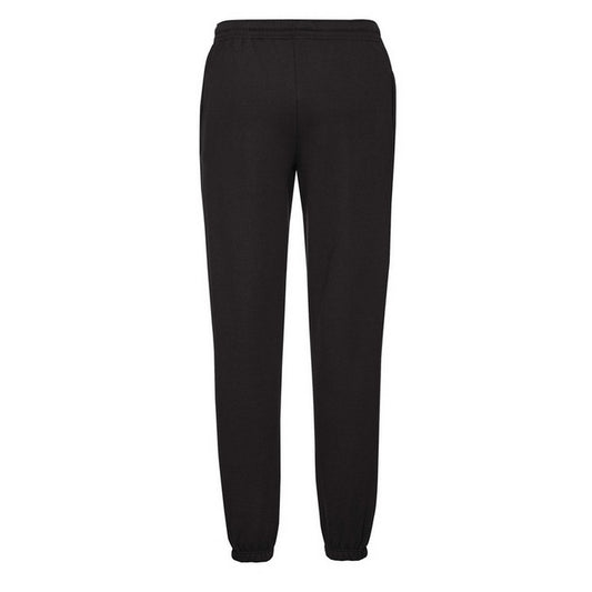 Black - Front - Fruit of the Loom Mens Classic Elasticated Cuff Jogging Bottoms