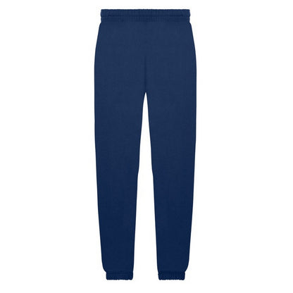 Navy - Front - Fruit of the Loom Childrens-Kids Classic Elasticated Cuff Jogging Bottoms
