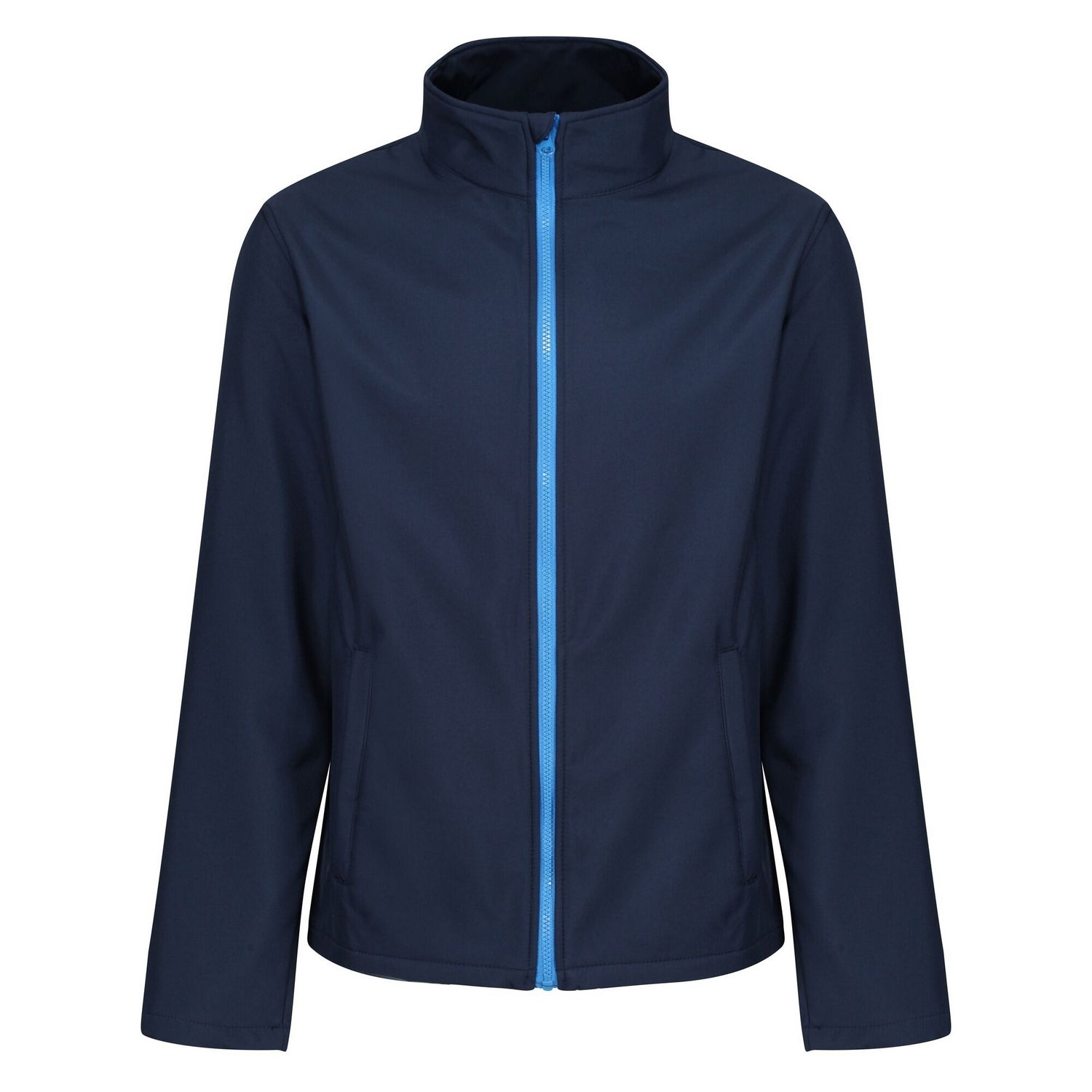 Navy-French Blue - Front - Regatta Mens Ablaze Printable Soft Shell Jacket