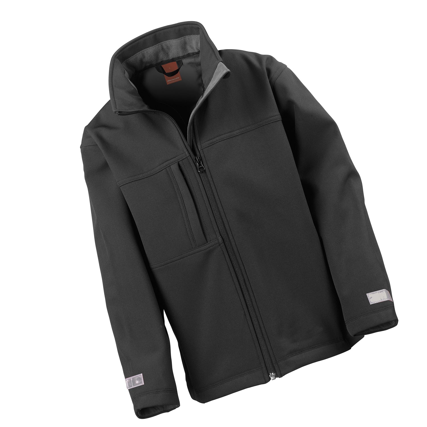Black - Side - Result Childrens-Kids Classic Soft Shell Jacket