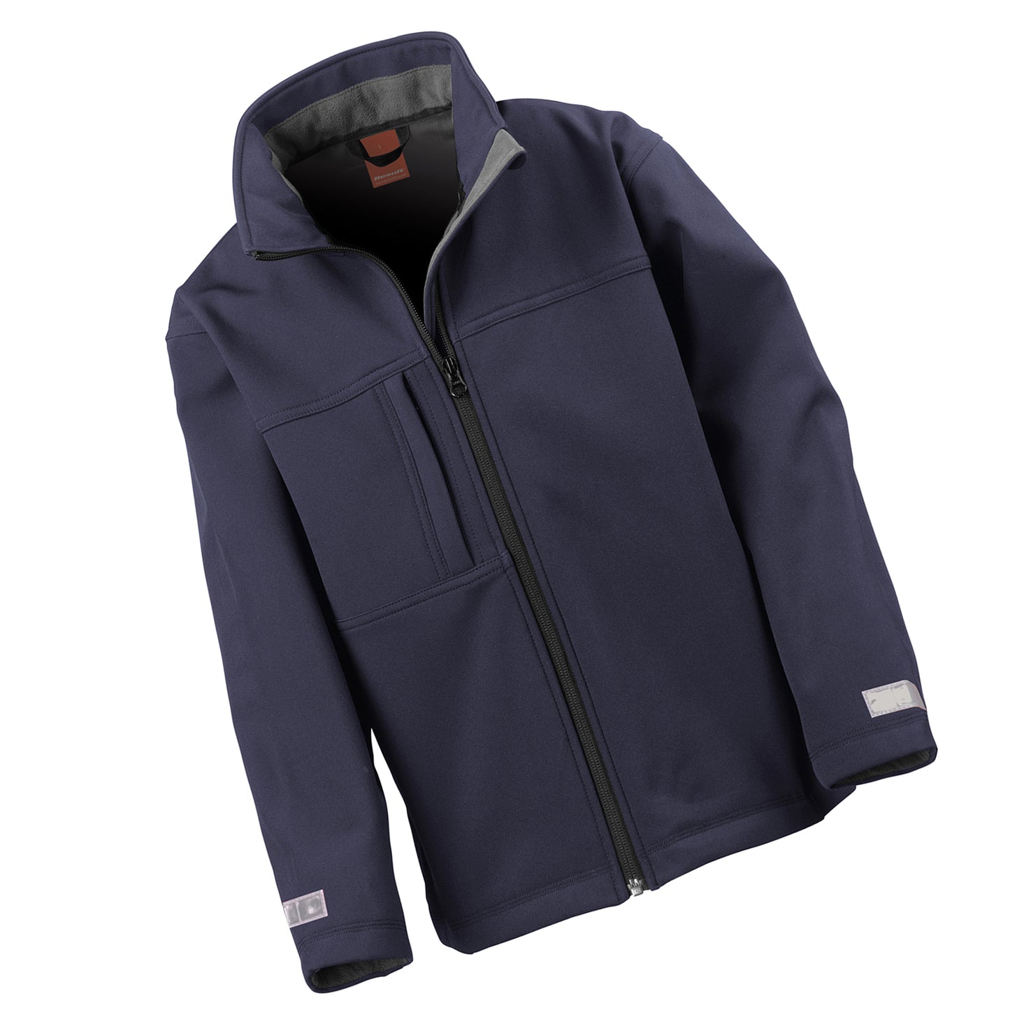 Navy - Side - Result Childrens-Kids Classic Soft Shell Jacket
