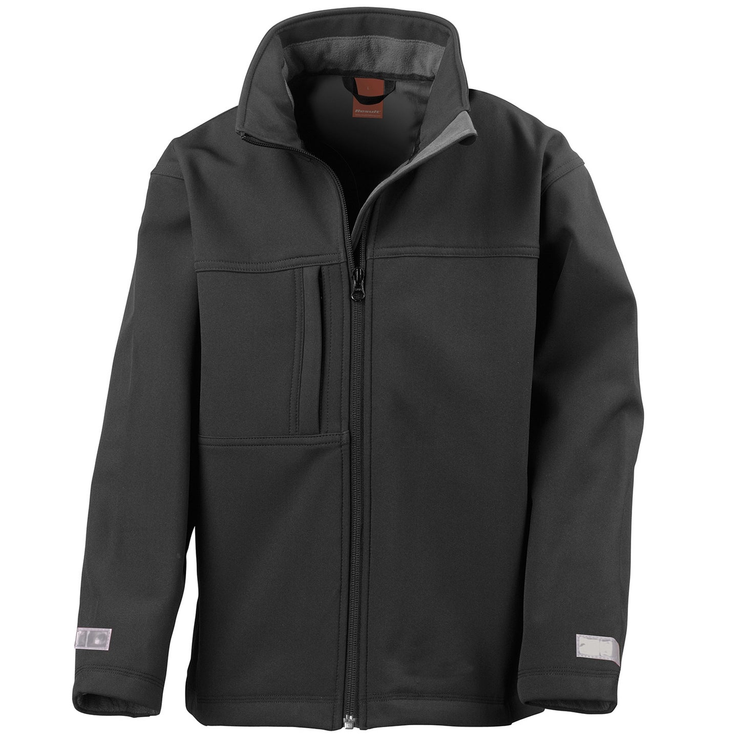 Black - Front - Result Childrens-Kids Classic Soft Shell Jacket