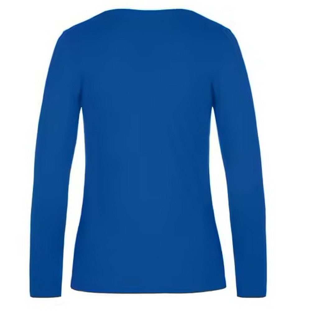 Royal Blue - Back - B&C Womens-Ladies #E190 Long-Sleeved T-Shirt