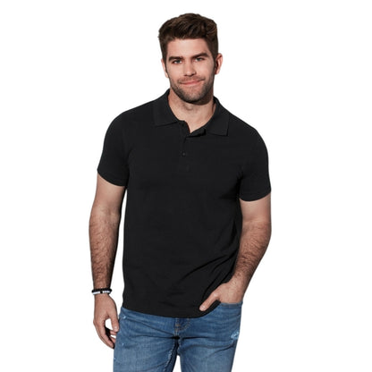 Black Opal - Back - Stedman Mens Lux Polo Shirt