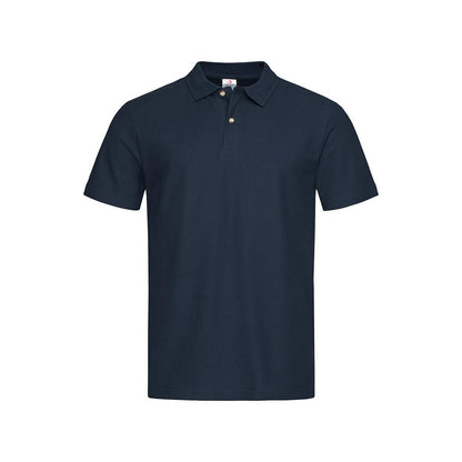 Midnight Blue - Front - Stedman Mens Lux Polo Shirt