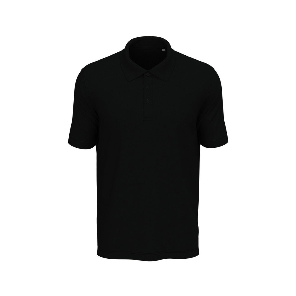 Black Opal - Front - Stedman Mens Lux Polo Shirt
