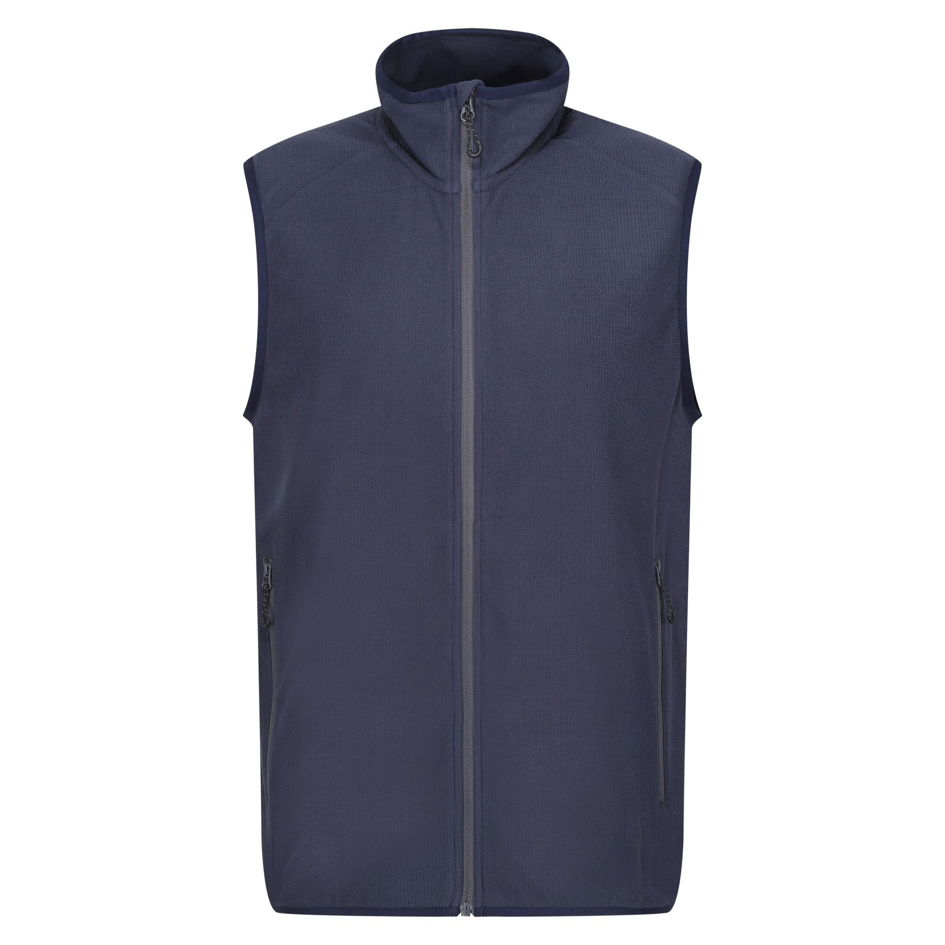Navy-Seal Grey - Front - Regatta Mens Navigate Fleece Gilet