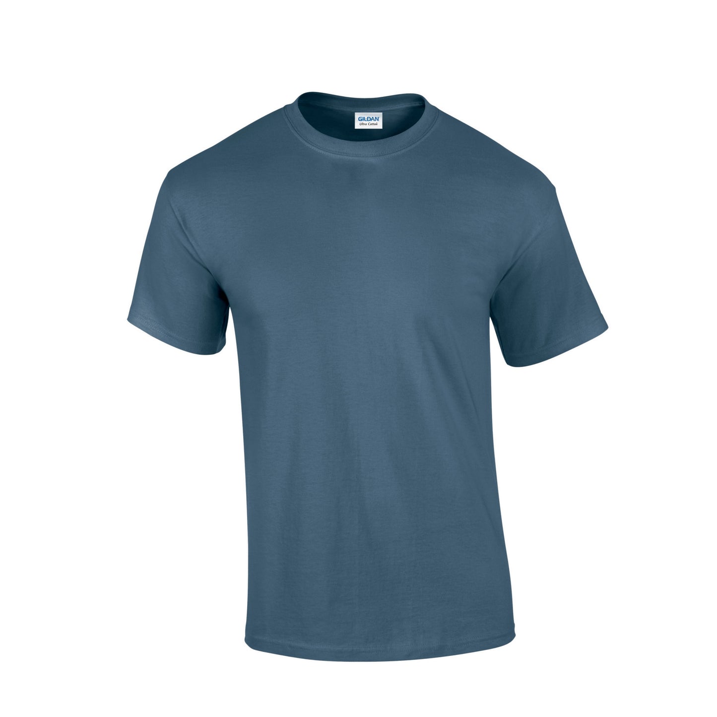 Indigo Blue - Front - Gildan Unisex Adult Ultra Cotton T-Shirt