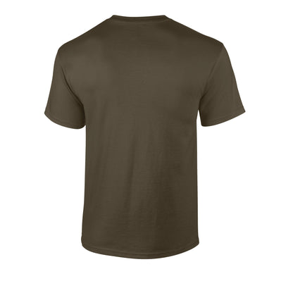 Olive - Back - Gildan Unisex Adult Ultra Cotton T-Shirt