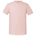 Powder Rose - Front - Fruit Of The Loom Mens Iconic 195 Premium Ringspun Cotton T-Shirt