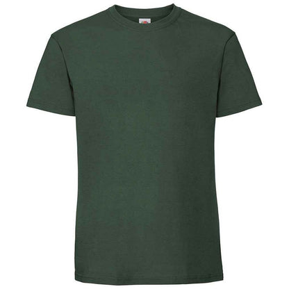 Bottle Green - Front - Fruit Of The Loom Mens Iconic 195 Premium Ringspun Cotton T-Shirt