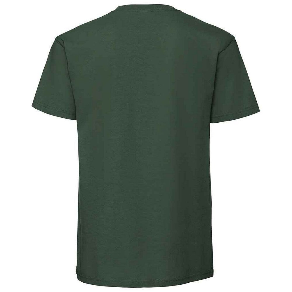 Bottle Green - Back - Fruit Of The Loom Mens Iconic 195 Premium Ringspun Cotton T-Shirt
