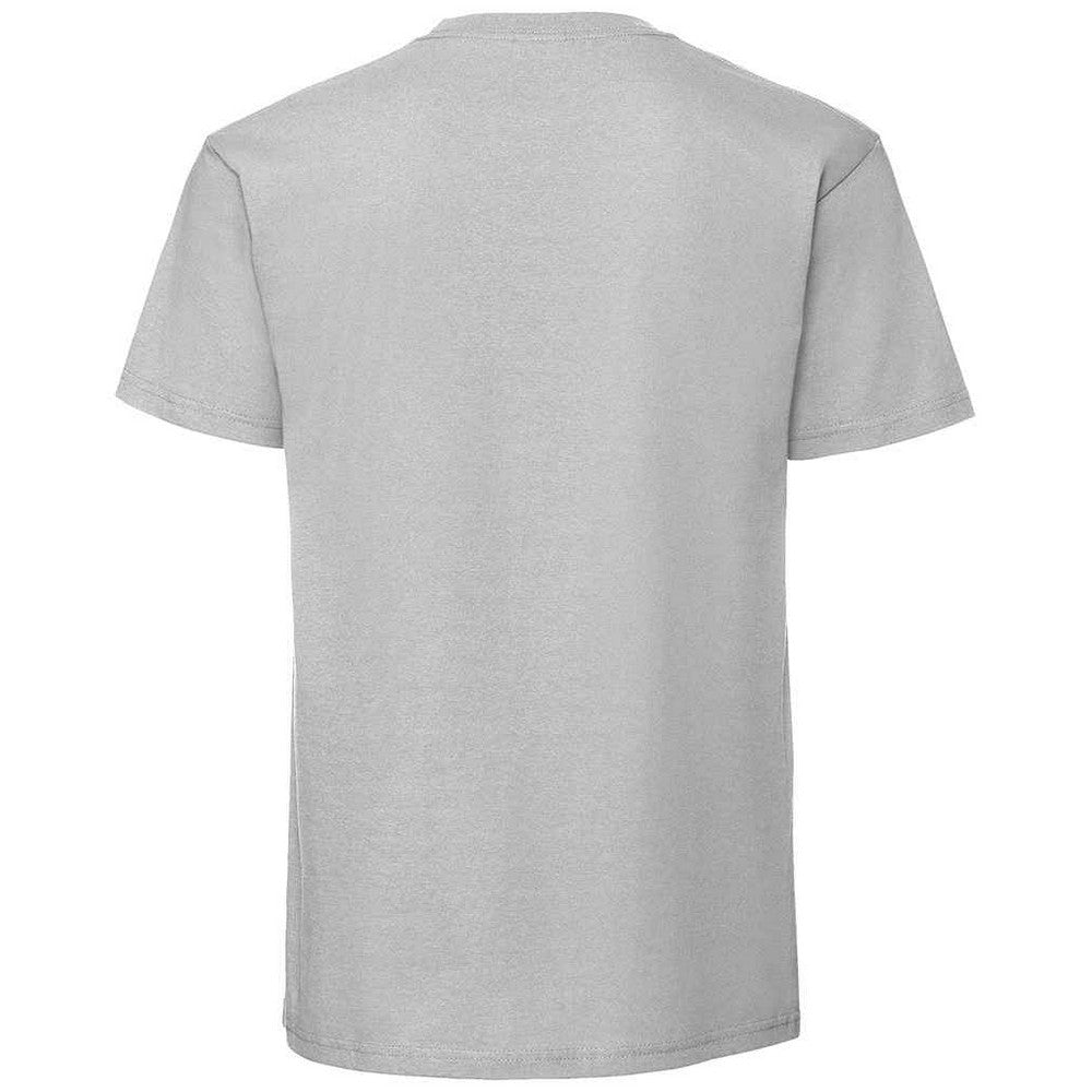 Zinc - Back - Fruit Of The Loom Mens Iconic 195 Premium Ringspun Cotton T-Shirt